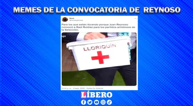 Meme sobre la convocatoria de Ruidíaz y su regreso a la Selección Peruana.