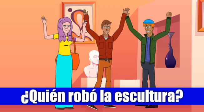 ¿Quién se robó la escultura? El acertijo visual que solo el 5% pudo responder correctamente