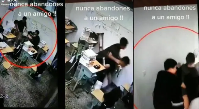 Joven cargó a su amigo incapacitado para ayudarlo a refugiarse en pleno sismo - VIDEO