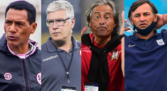 Los entrenadores que fueron despedidos en la Liga 1 2022.