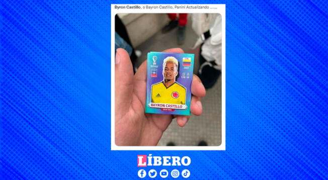 Los usuarios no dudaron en crear el 'nuevo' sticker de Byron Castillo en el álbum Panini.