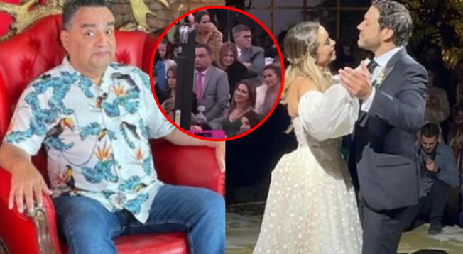 El actor fue captado por las cámaras de Amor y Fuego en la boda de Ethel y Julián