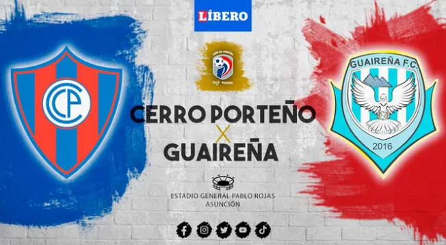 Cerro Porteño vs Guaireña FC por el fútbol paraguayo