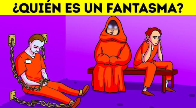 ¿Quién es un fantasma? El 97% de personas fallaron en este acertijo visual nivel PRO