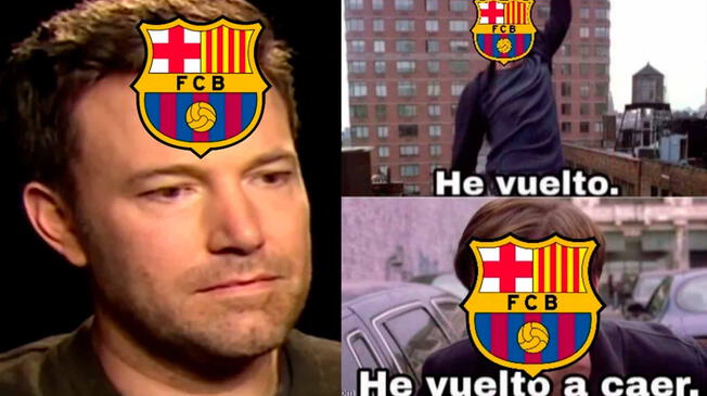 Los memes se hicieron presentes tras la derrota del Barcelona