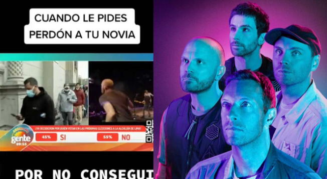 Periodista pide perdón a su novia en TV nacional por no conseguir entradas para Coldplay