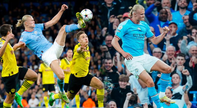 ¡Enorme Haaland! Manchester City venció 2-1 al Dortmund con golazo del noruego.