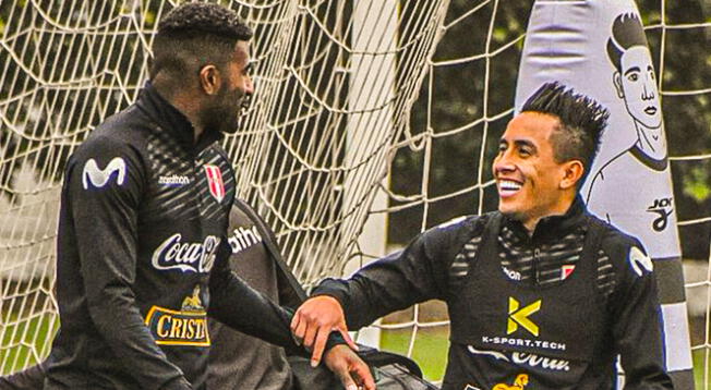 Christian Cueva se reencuentra con Carlos Ascues en la Selección Peruana