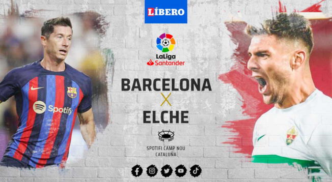 Barcelona vs. Elche se enfrentan por LaLiga