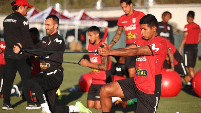 Primer día de entrenamiento de la Selección Peruana