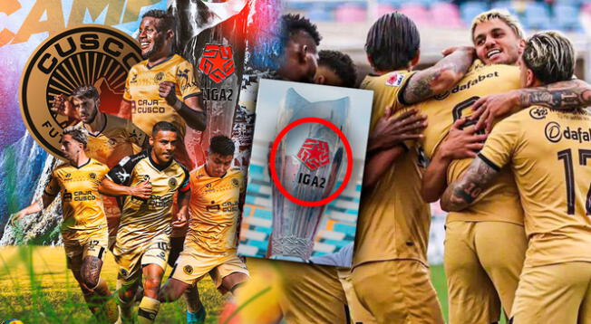 Liga 2: Conoce cómo quedó el trofeo que ganó Cusco FC