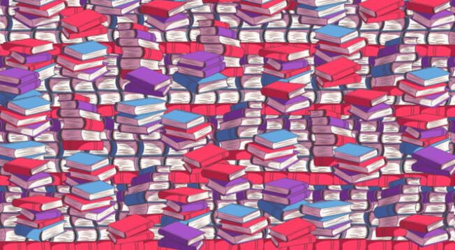 ¿Podrás encontrar el lápiz entre los libros? Solo tienes 5 segundos en este reto visual