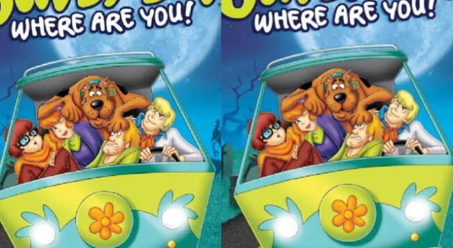 ¿Podrás hallar las 3 diferencias en el reto de Scooby-Doo? Solo cuentas con 8 segundos