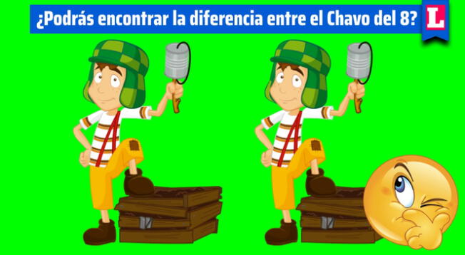 Encuentra las diferencias entre las imágenes del chavo y conságrate un crack de los retos virales