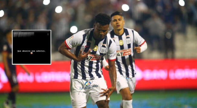 Jugador de Alianza Lima se indignó por penales que le cobraron a los blanquiazules