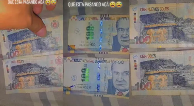 Usuario revela un supuesto 'error' en billetes de 100 soles.