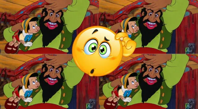 Encuentra las 5 diferencias en este reto Disney: ¿Qué errores hay en las fotos de Pinocho?