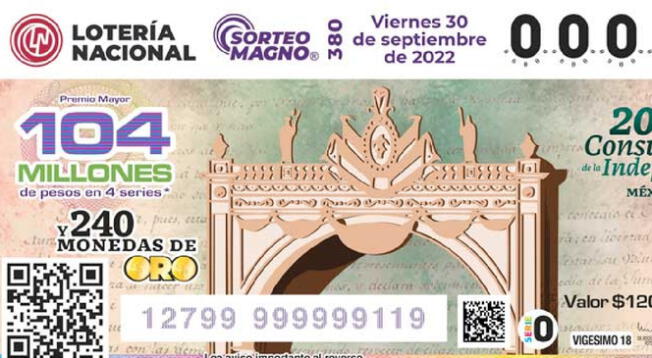 Descubre aquí quienes fueron los afortunados ganadores del Sorteo Magno 380 Descubre aquí quienes fueron los afortunados ganadores del Sorteo Magno 380