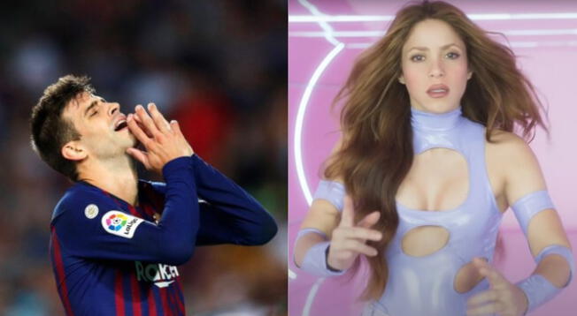 Gerard Piqué y su reacción tras escuchar 'Te felicito' de Shakira en estadio - VIDEO