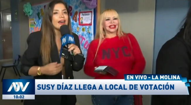 Susy Díaz acude a votar y deja en shock al lanzar nueva dieta - VIDEO