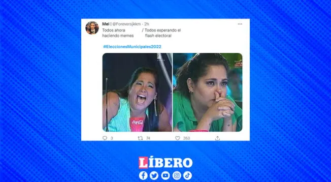 Algunos ciudadanos creen que estarán como Katia Palma luego de escuchar el flash electoral.
