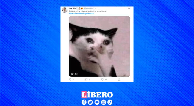 Una ciudadano estaba preocupada porque se llevaron el lapicero de su mesa de votación.