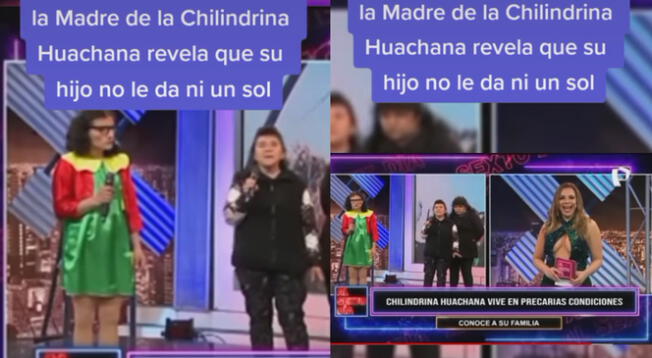 Madre de la 'Chilindrina huachana' cuenta que su hijo no le da ni 1 sol