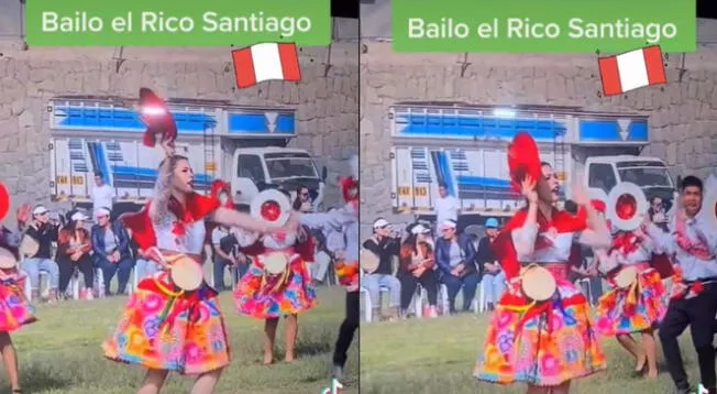 TikTok: joven venezolana sorprende bailando 'El rico Santiago' en fiesta patronal