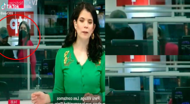 Reporteros de TV Perú son captados en vivo y se esconden para no arruinar noticiero