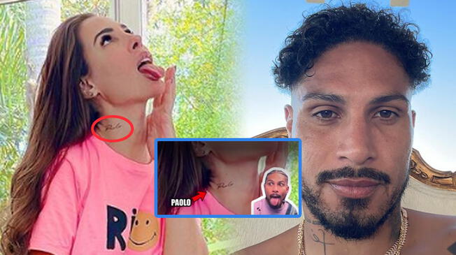 Ana Paula se habría tatuado en nombre de Paolo Guerrero.