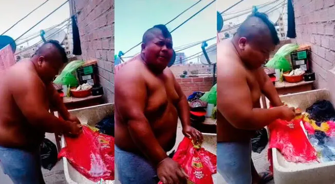 Joven capta a Mayimbu lavando su ropa a mano y lo trolea: 'de ganar 6000 dólares a no tener nada'