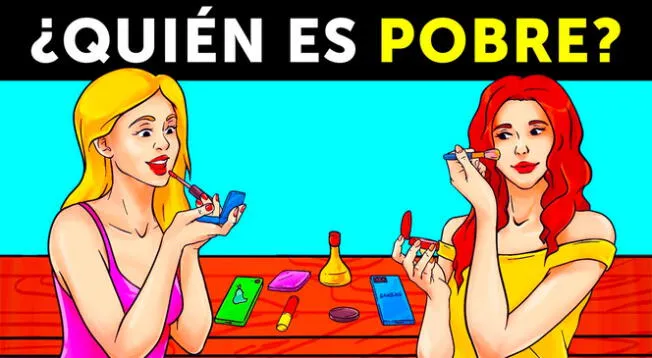 Descubre qué mujer es pobre en solo 8 segundos.