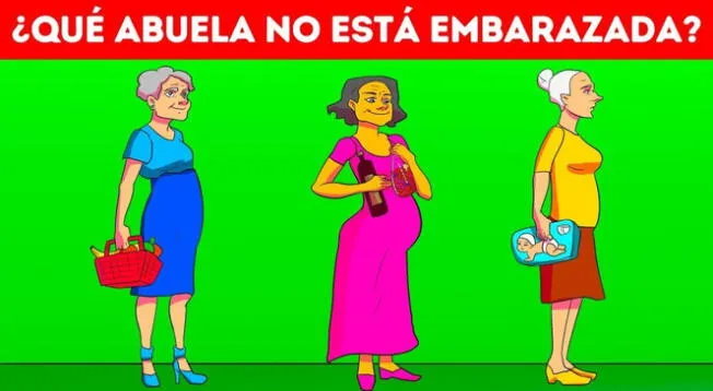 ¿Quién no esta embarazada? Solo los más astutos superaron este acertijo visual