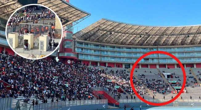 Hinchas de Universitario no pueden ingresar a la Tribuna Norte