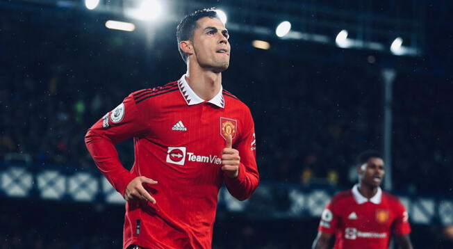 Cristiano Ronaldo celebró su primer gol en la presente temporada de la Premier League