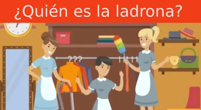 ¿Quién es la ladrona? El 98 % falló en la respuesta de este acertijo visual ¿Quién es la ladrona? El 98 % falló en la respuesta de este acertijo visual