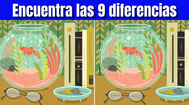 Reto visual: Encuentra las 9 diferencias en 15 segundos y demuestra que eres un GENIO
