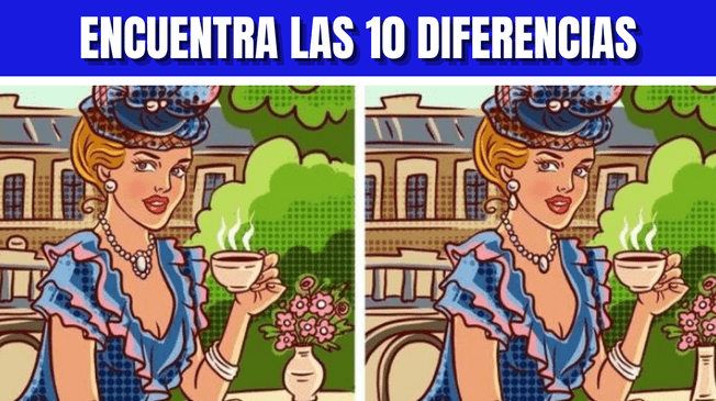 Reto visual EXTREMO: Descubre las 10 diferencias en 20 segundos