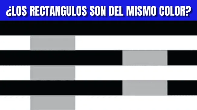 ¿Es el mismo color? Resuelve esta compleja ilusión óptica en segundos