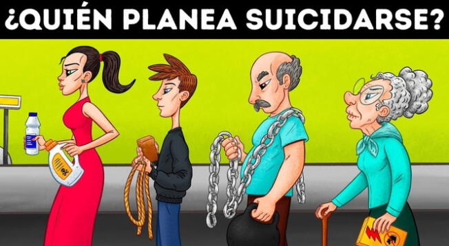 ¿Quién planea suicidarse? Intenta resolver este misterioso acertijo en 5 segundos