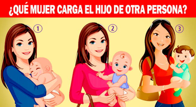 Test de personalidad: ¿Qué mujer carga el hijo de otra persona?