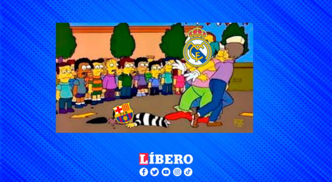 Barcelona cayó derrotado ante el Real Madrid y los memes no los perdonan. Composición: Libero