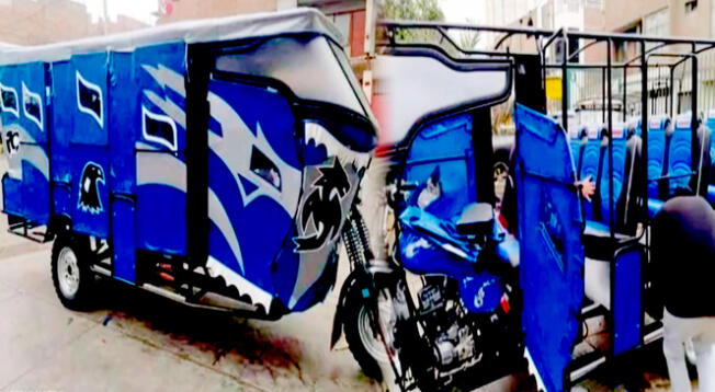 Peruano convierte su mototaxi en una elegante 'limusina' y es la sensación en redes.