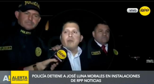 José Luna Morales es detenido por la PNP cuando se encontraba en instalaciones de RPP