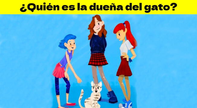 Acertijo visual: quién es la dueña del gato