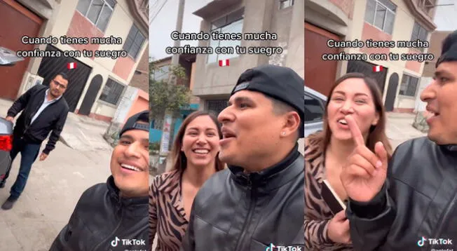 TikTok: intentó jugarle pesada broma a su suegro y fue humillado de la peor forma delante de su novia