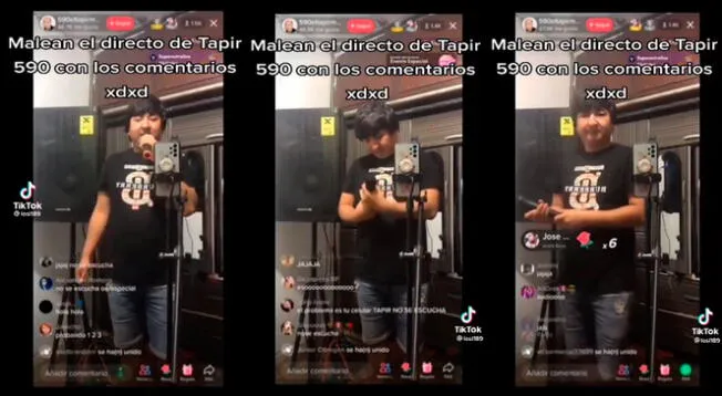 Tapir 590 ofrece concierto al ritmo de 'Chacalón' y usuarios le juegan pesada broma: "no se escucha"