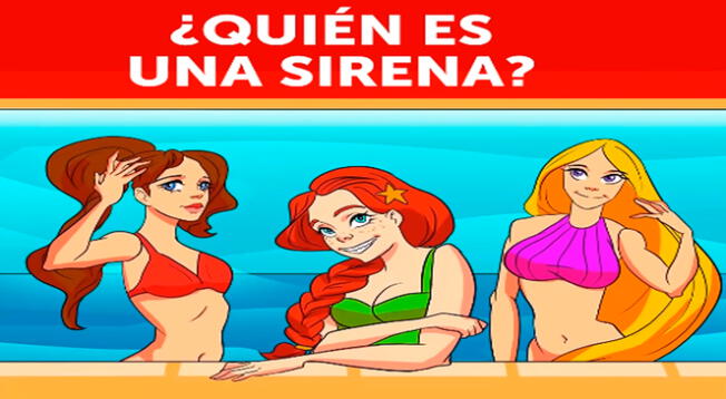 ¿Quién es una sirenita? Supera el acertijo solo para GENIOS en 5 segundos ¿Quién es una sirenita? Supera el acertijo solo para GENIOS en 5 segundos