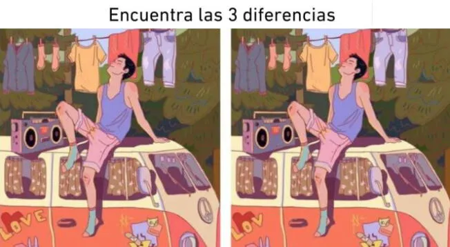 ¿Podrás hallar las 3 diferencias? Solo tienes 5 segundos para resolver este reto