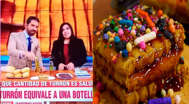 ¿Realmente 1/4 de turrón equivale a 1 litro de aceite? Nutricionista hace increíble revelación